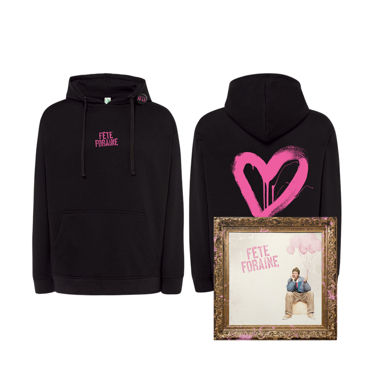 Hoodie Noir + Album Fête Foraine