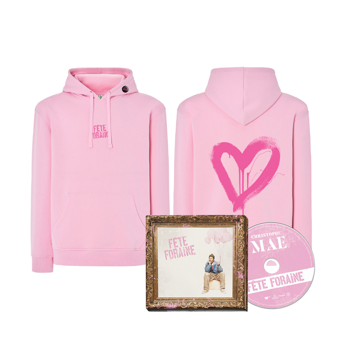 CD + HOODIE ROSE - FÊTE FORAINE
