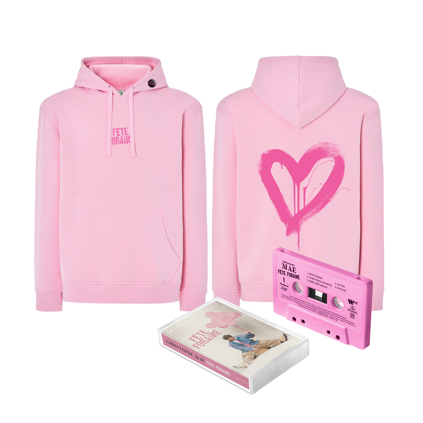 K7 + HOODIE ROSE - FÊTE FORAINE